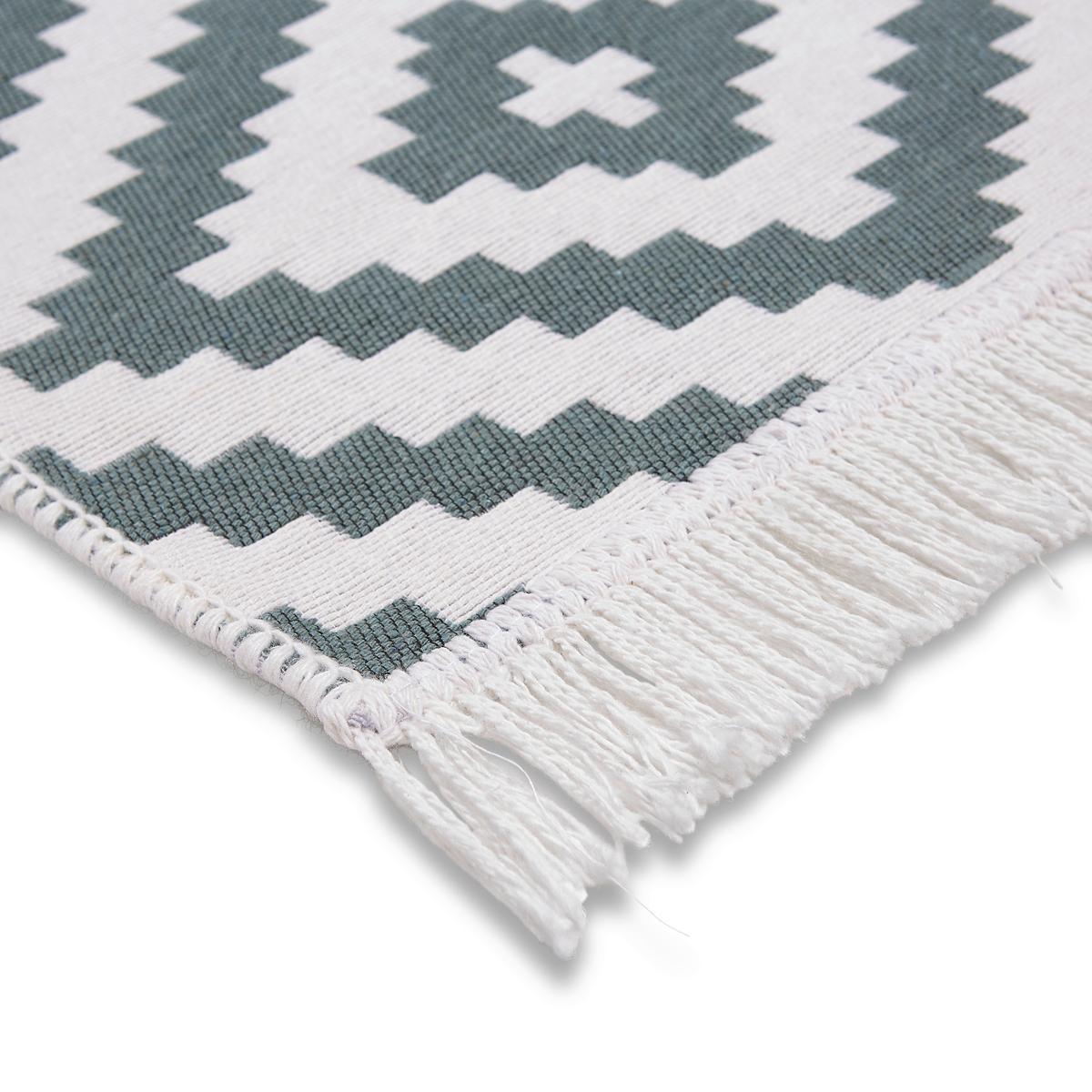 RUČNE TKANÝ KOBEREC Inaya 1, 80/150cm - biela/zelená, Modern, textil (80/150cm) - Mömax