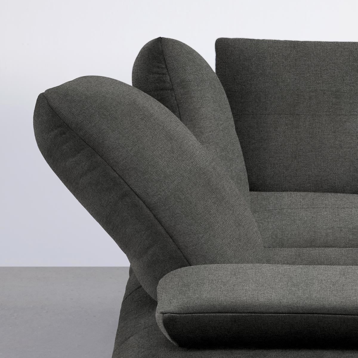 Rohová sedačka TRENDY, levá, antracitová - černá/antracitová, Moderní, kov/kompozitní dřevo (250/93/310cm) - Premium Living