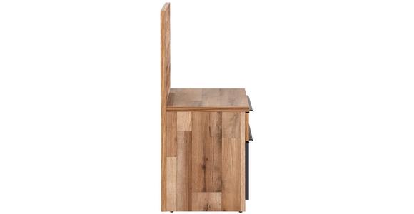 Nachtkästchen Eiche Dekor/Graphit H: 88,3 cm James - Eichefarben/Schwarz, KONVENTIONELL, Holzwerkstoff (48/88,3/37,2cm) - James Wood