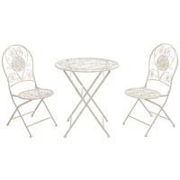 Balkonmöbel Set Malta aus Eisen - Weiß, MODERN, Metall - Ondega