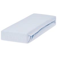 Spannleintuch Nathalie Hellblau 90x200 cm Baumwolle - Hellblau, KONVENTIONELL, Textil (90/200cm) - Ondega