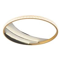 LED-Deckenleuchte 3000/4000/6000k - Klar/Chromfarben, Design, Kunststoff/Metall (41/6cm) - Globo