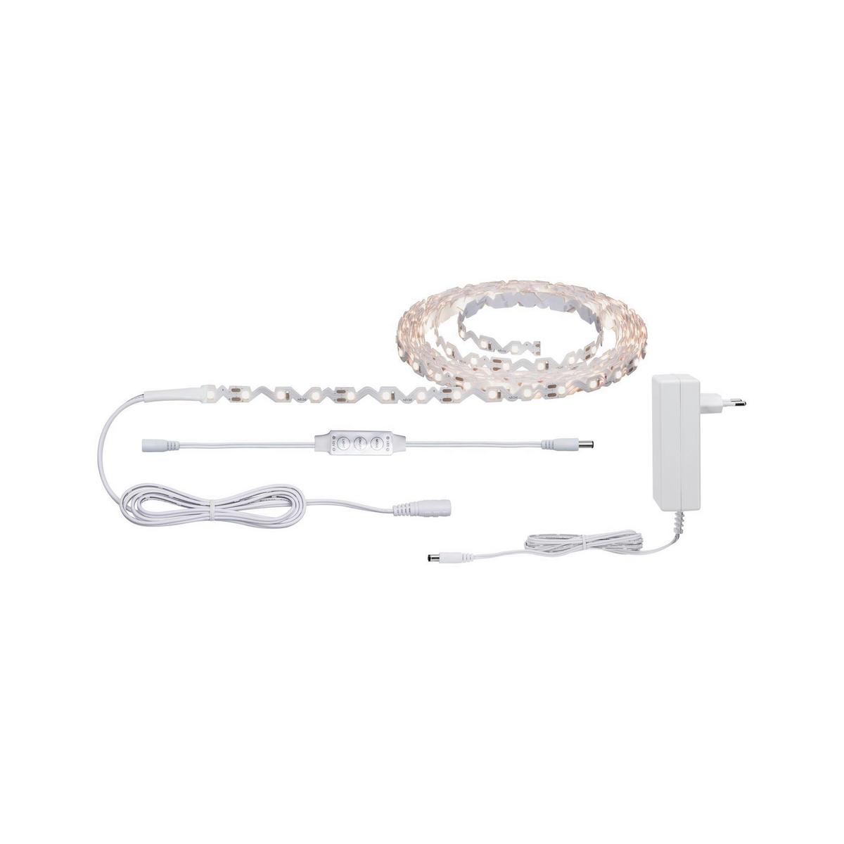 Led-streifen L: 5 M Stufenverstellbar - Weiß, Design, Kunststoff (500/0,9/0,15cm) - Paulmann
