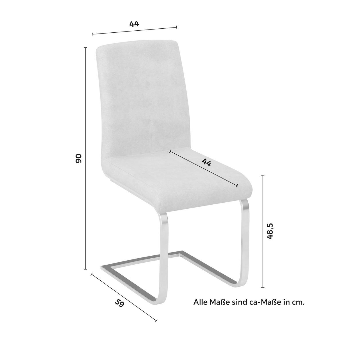 Stolička s pružným podnožím NUBIA - krémová/farba duba, Modern, kov/drevo (44/90/59cm) - Bessagi Home