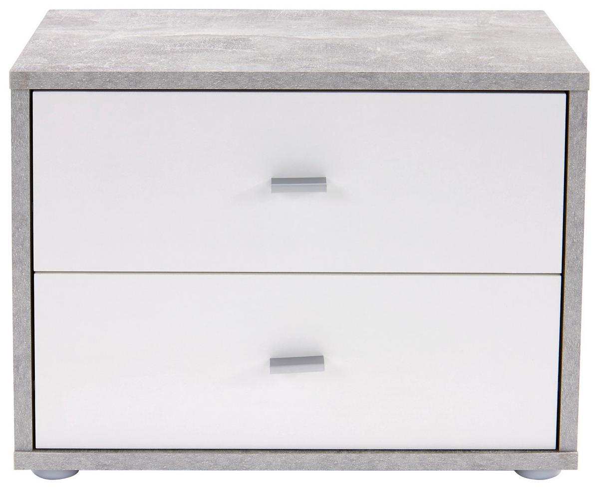 Éjjeliszekrény 4-You - világosszürke/fehér, Konventionell, faalapú anyag (50/38,1/35,2cm) - Best Price