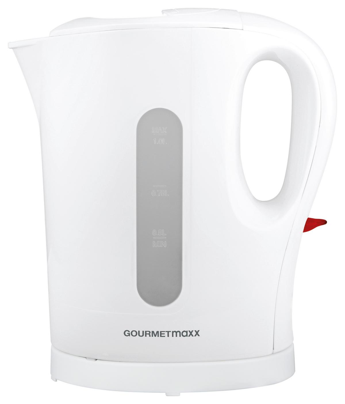 Wasserkocher Gourmetmaxx - Weiß, Basics, Kunststoff (11,3/22,1/19,3cm)