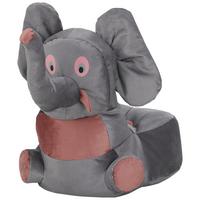 Dětský sedací vak ELEPHANT - šedá/růžová, textil (55/80/75cm) - Modern Living