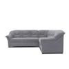 Ecksofa Sarafina Dunkelgrau S: 240x190 Cm - Dunkelgrau/Schwarz, KONVENTIONELL, Textil (240/190cm) - MID.YOU