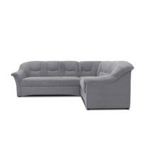 Ecksofa Sarafina Dunkelgrau S: 240x190 cm - Dunkelgrau/Schwarz, KONVENTIONELL, Textil (240/190cm) - MID.YOU
