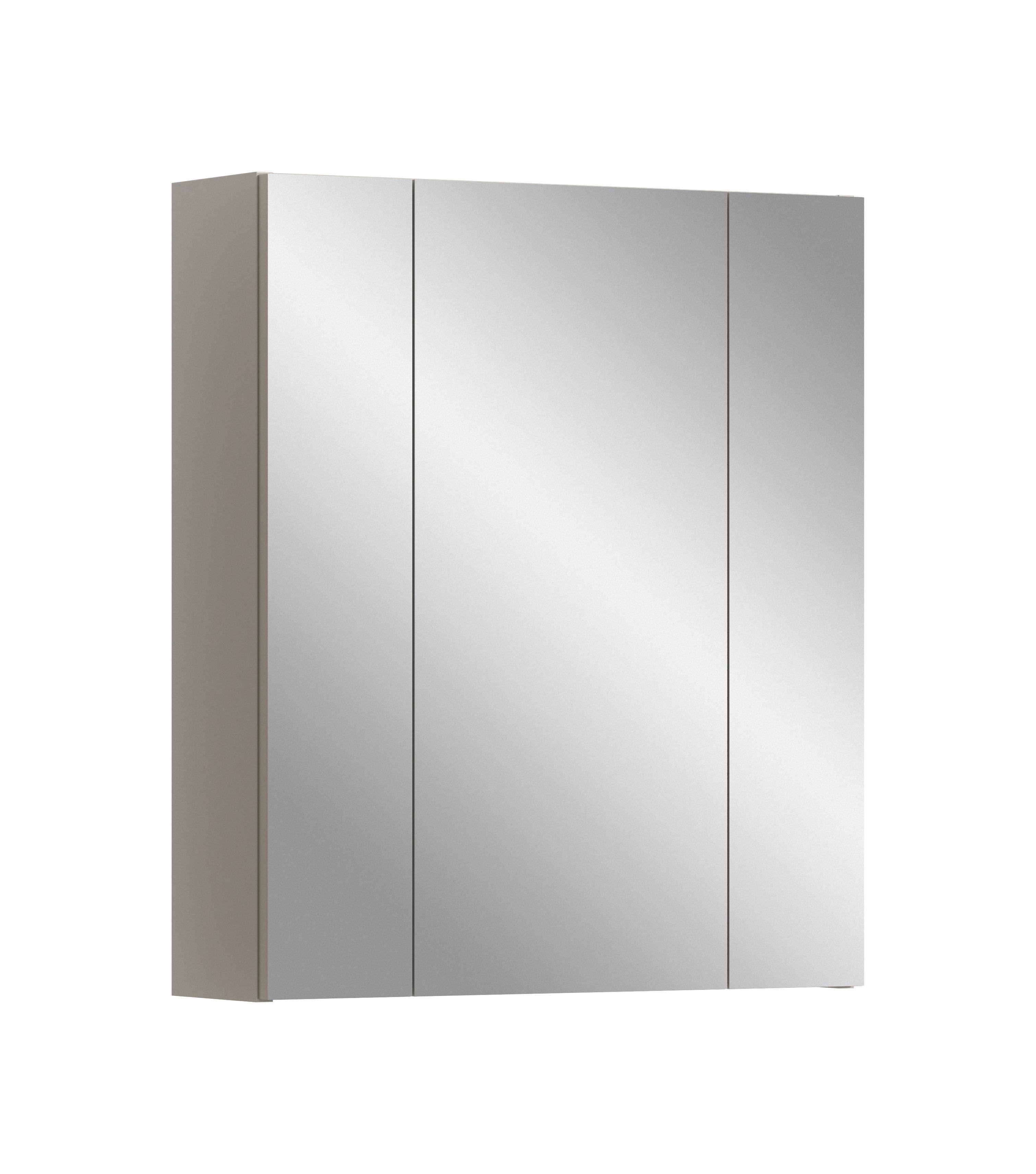 Spiegelschrank Ice Kaschmir B: 60cm - Kaschmir, Trend, Glas/Holzwerkstoff (60/70/18cm) - MID.YOU