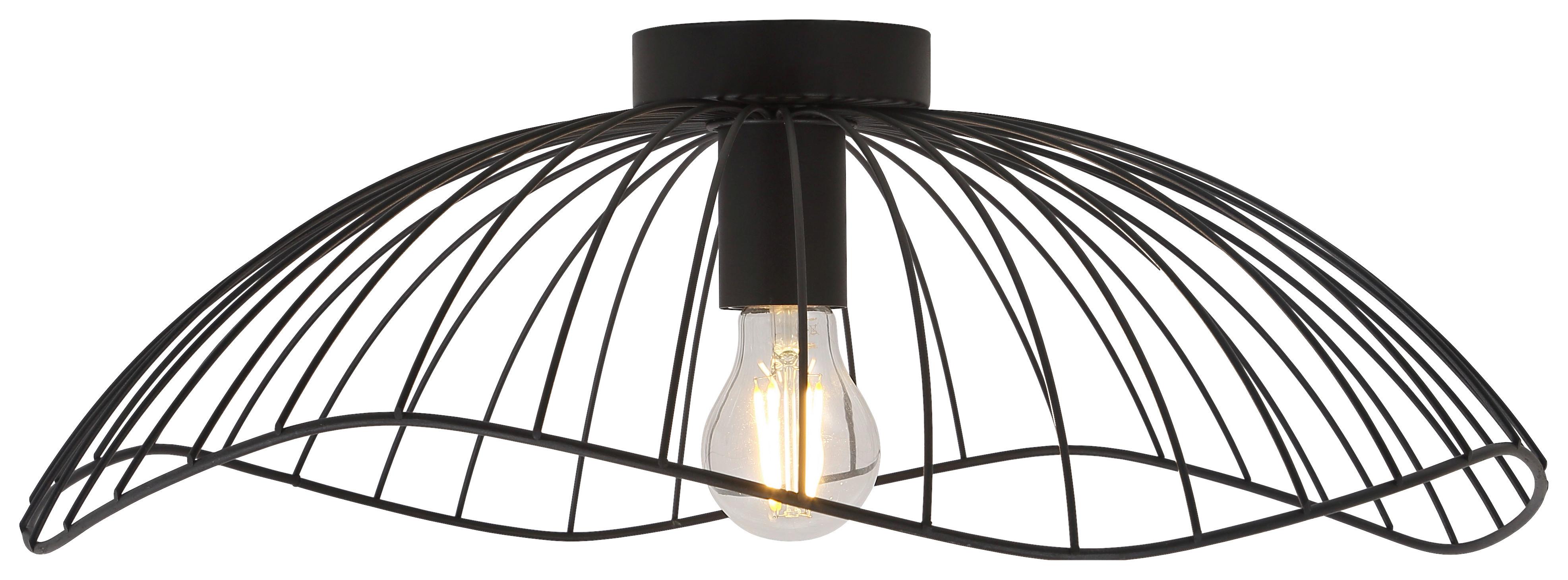 Stropné svietidlo Eliot, bez 1xE27 max. 40W, čierna, 17,5 cm