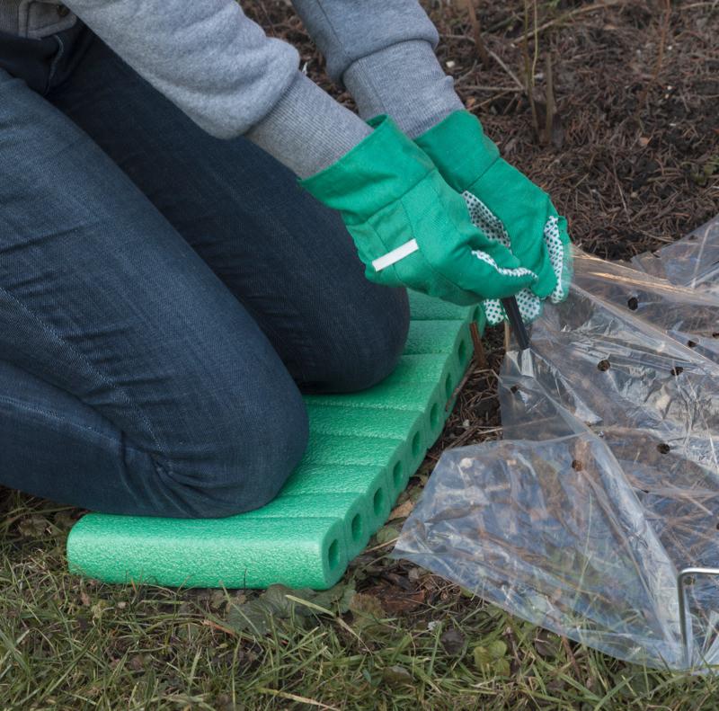 Kniematte 20x41 cm Kunststoff Grün, Kniekissen