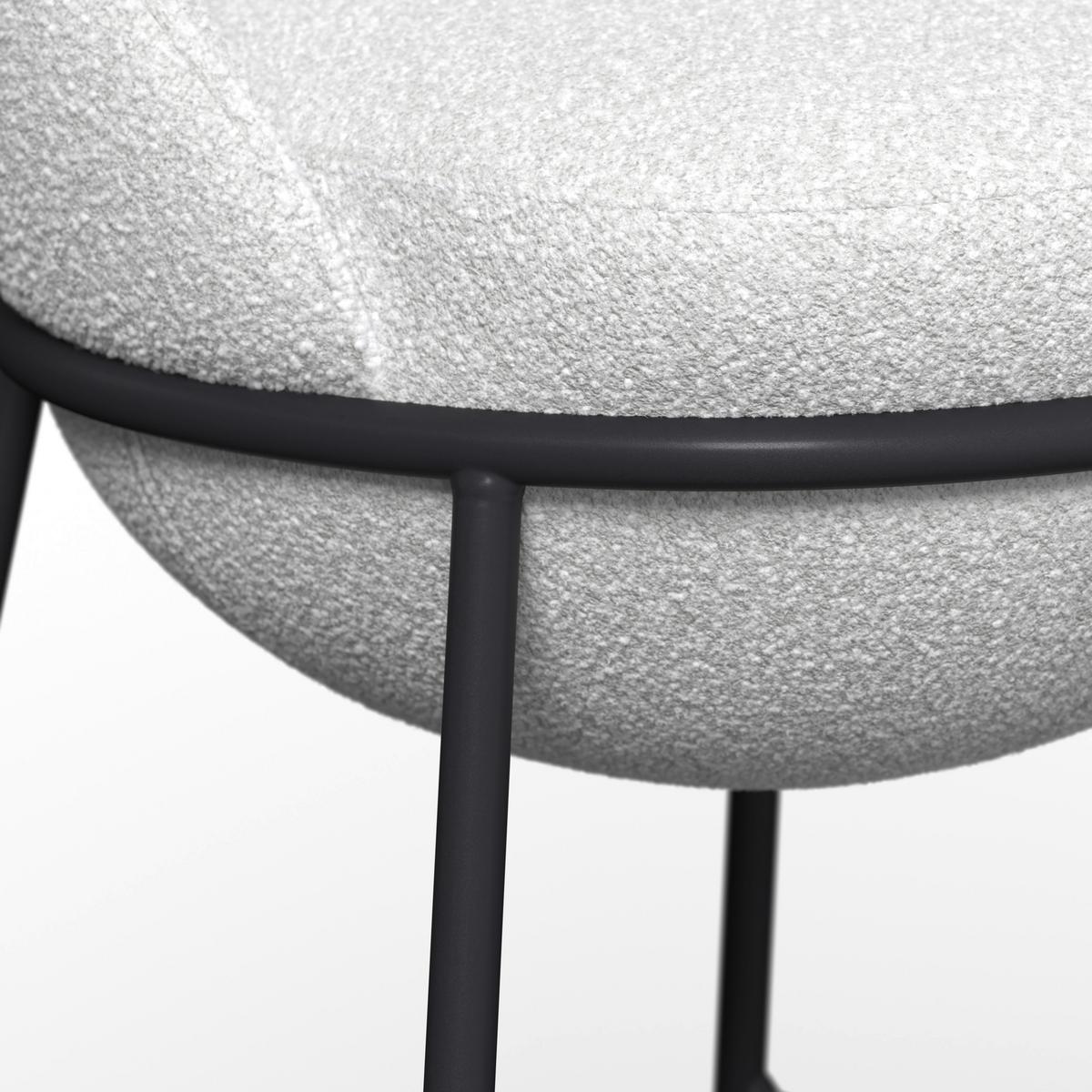 BAROVÁ ŽIDLE ZOA - černá/krémová, Moderní, kov/dřevo (50/110/58cm) - Bessagi Home