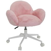 Jugenddrehstuhl Kiddy Teddy Rosa Bis 80 Kg - Weiß/Rosa, MODERN, Kunststoff/Textil (65/79/64cm) - MID.YOU