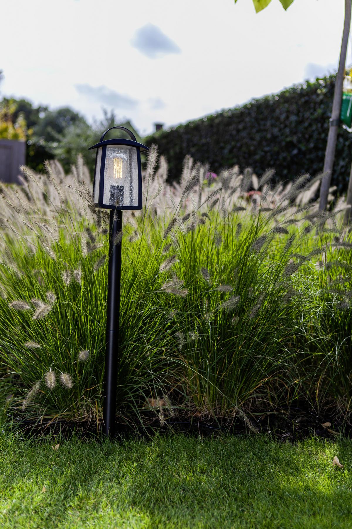 Außenleuchte Kelsey 40 Watt, Glas - Klar/Schwarz, Design, Glas/Metall (103,50/17,00/15,00cm)