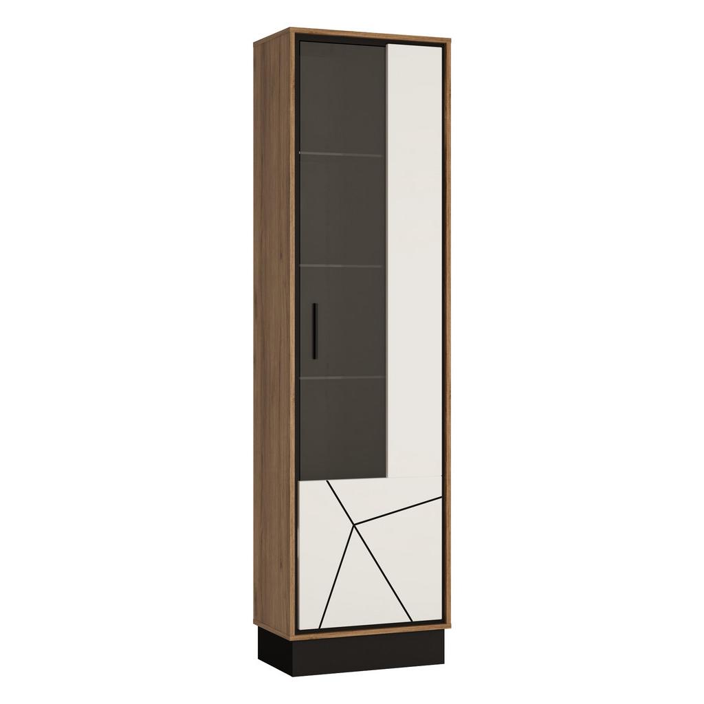 Vitrine Brolo Catania Eiche/perlschwarz B: