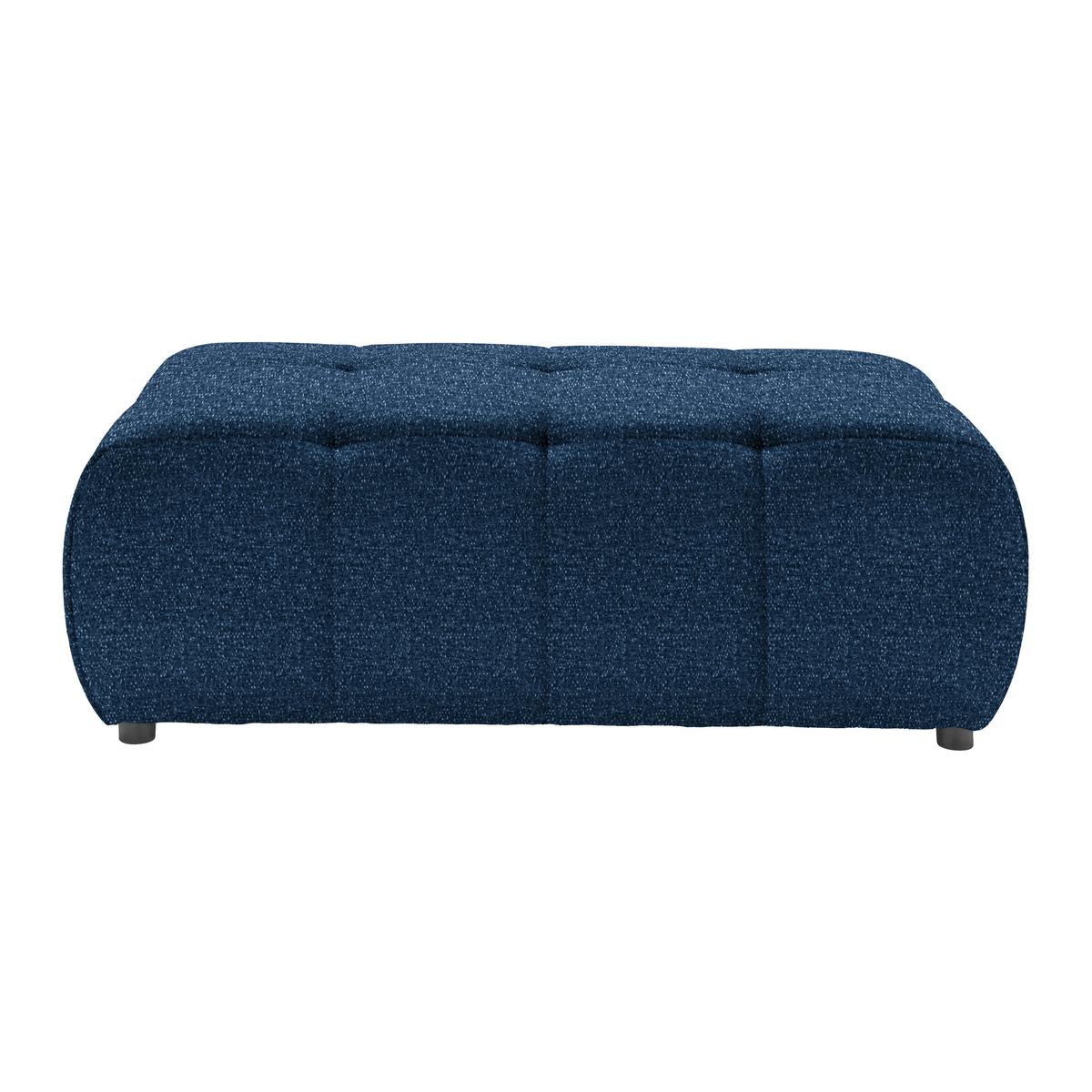 Taburet SOFI, tmavě modrá - černá/tmavě modrá, Moderní, textil (128/48/70cm) - Premium Living