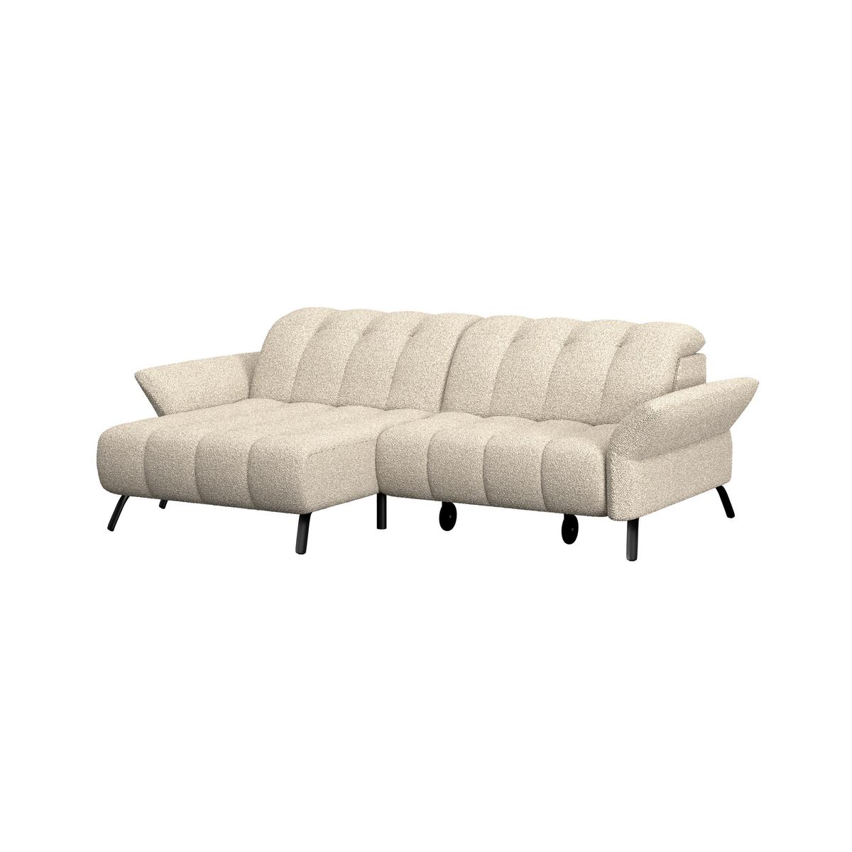 Ecksofa Coast Beige, 173x244cm - Beige/Schwarz, KONVENTIONELL, Holzwerkstoff/Textil (173/244cm)