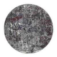 Webteppich Grau/Aubergine Timeline Quantum Ø 120 cm - Beige/Aubergine, Design, Textil (120cm) - Novel