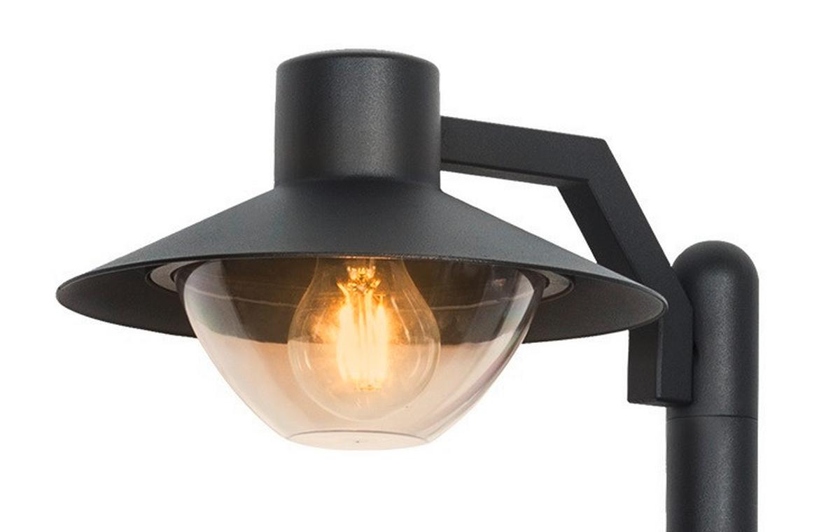 Led-außenleuchte 51-32423 Cosmos - Schwarz, KONVENTIONELL, Metall (24/36.5/105cm)