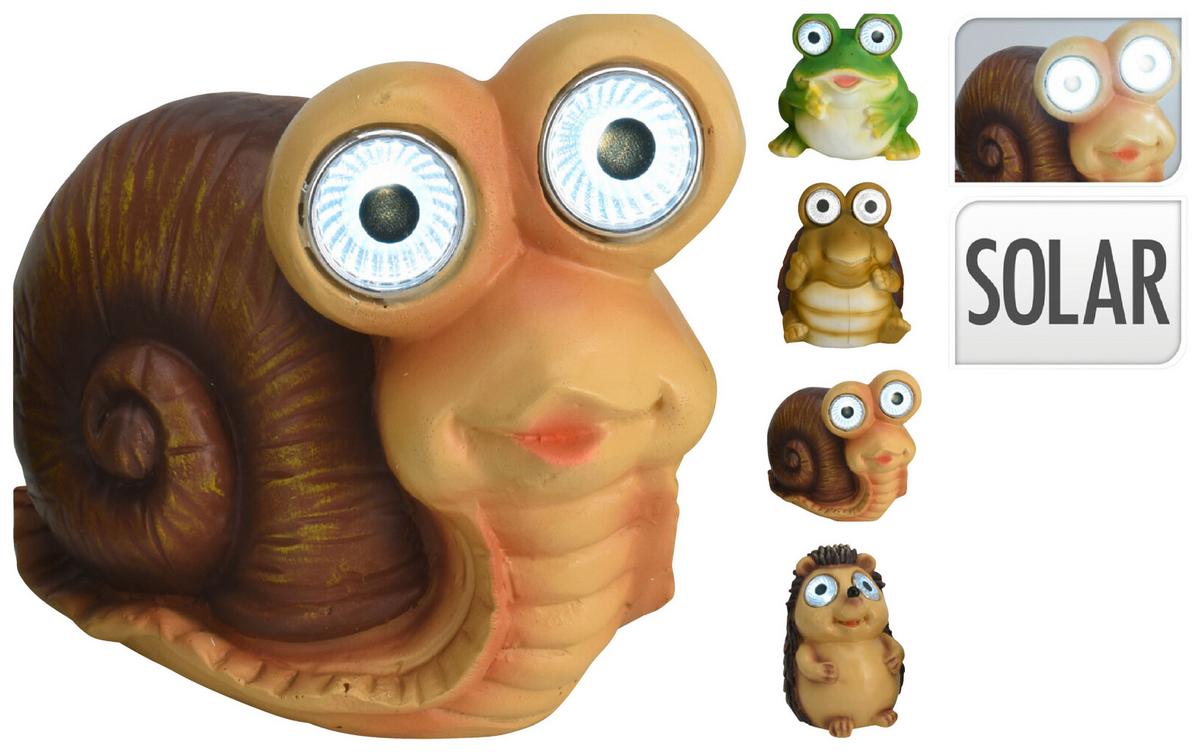 Szolárlámpa 4 Féle Állatforma - Basics, kerámia (12/7/11cm)