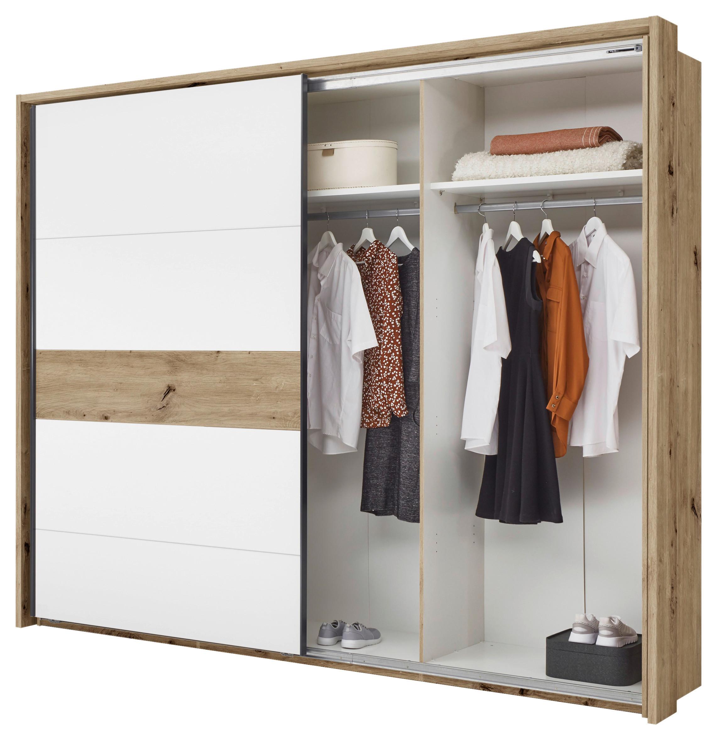 Passepartout-Rahmen Julia III Eiche Dekor für B: 280 cm - Eiche Artisan, KONVENTIONELL, Holzwerkstoff (280/230/17,5cm)