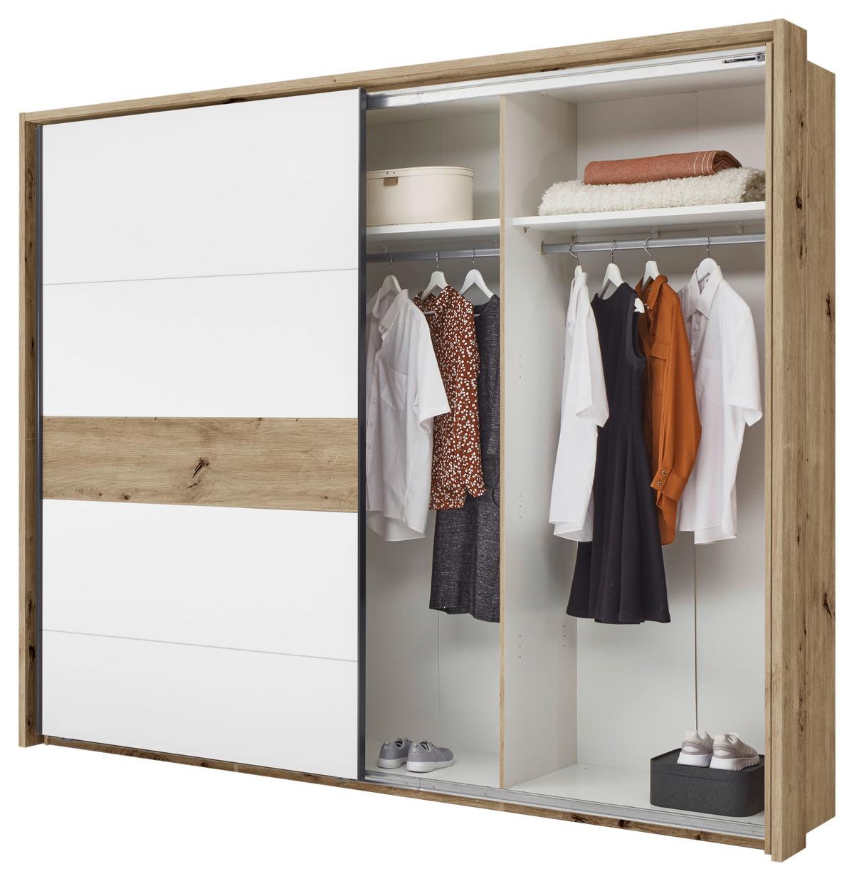 Passepartout-Rahmen Julia III Eiche Dekor für B: 280 cm - Eiche Artisan, KONVENTIONELL, Holzwerkstoff (280/230/17,5cm)