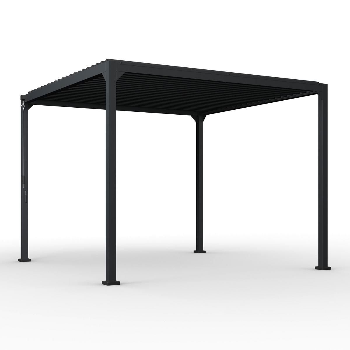 PAVILÓN SUNNY - antracitová, Modern, kov (300/300/277cm) - Mömax