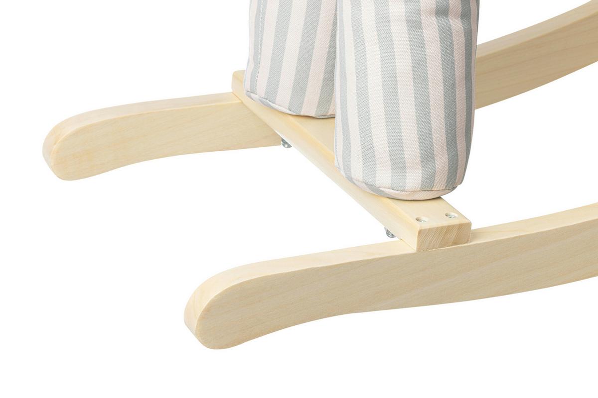 Schaukelpferd Lissi Echtholz, LxBxH: 68x30x56 cm - Multicolor, Basics, Holz/Textil (68/30/56cm) - BUNINO