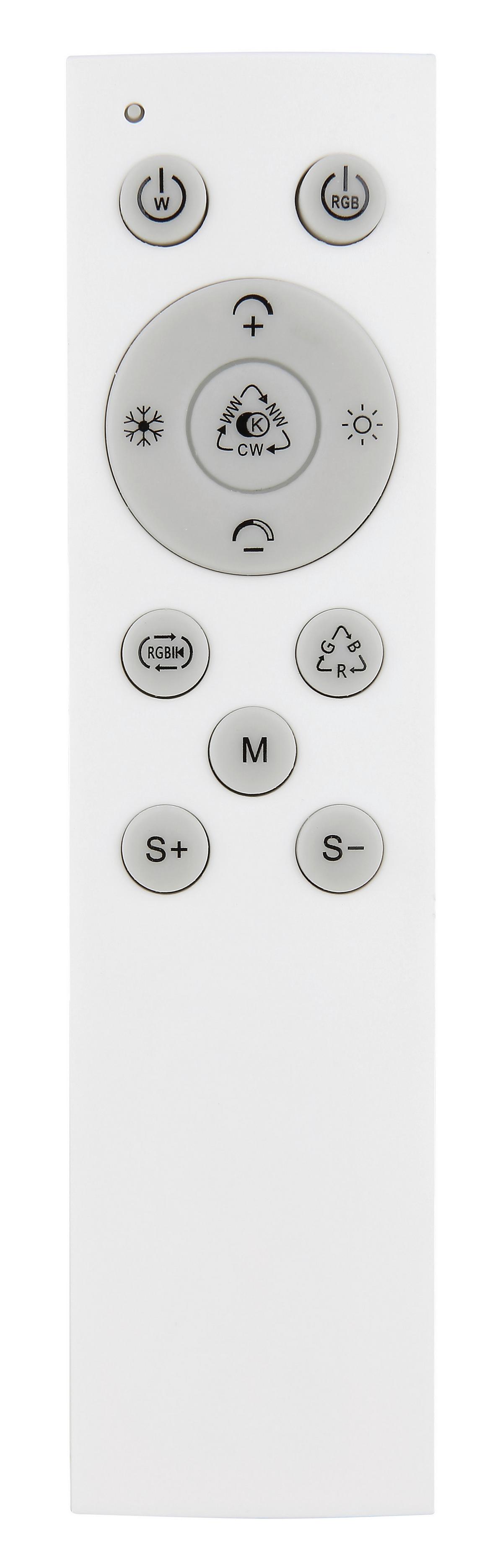 Led-deckenleuchte 67285-21 - Dunkelbraun/Opal, Design, Holzwerkstoff/Kunststoff (61,2/40/10,5cm) - Globo