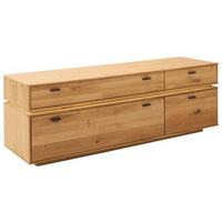 Lowboard Como B: 183 cm Wildeiche Massiv - Wildeiche, Natur, Holz/Holzwerkstoff (183/62/51cm) - MID.YOU