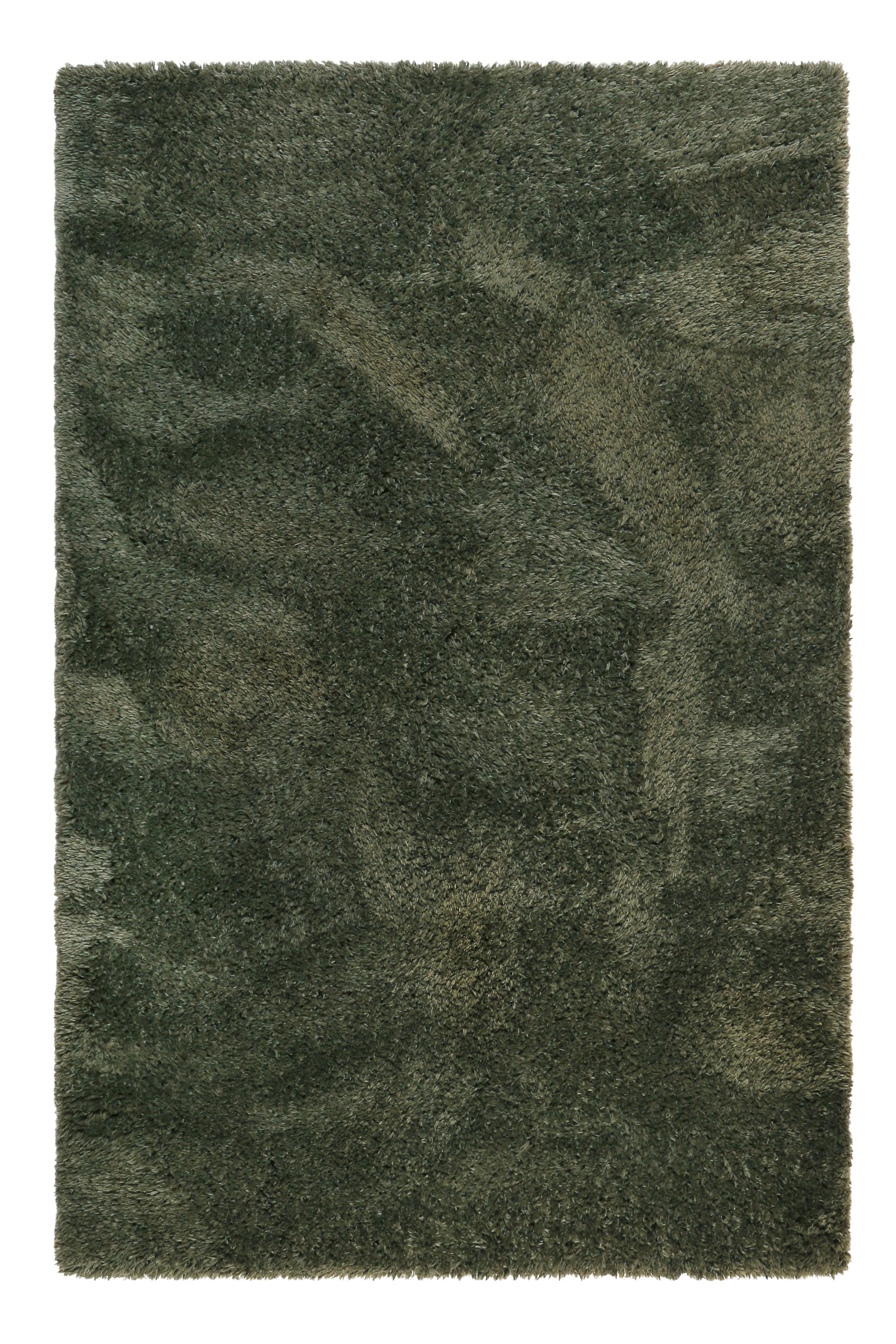 Hochflor Teppich Olivgrün Yogi 200x290 cm - Olivgrün, KONVENTIONELL, Textil (200/290cm) - Esprit