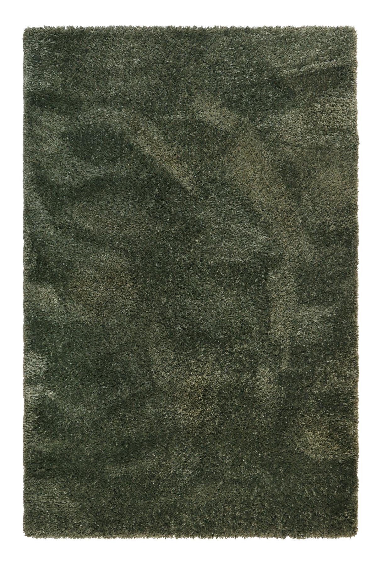 Hochflor Teppich Olivgrün Yogi 200x290 cm - Olivgrün, KONVENTIONELL, Textil (200/290cm) - Esprit