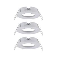 Deckenleuchte 3er-Set Ø 8,4 cm 3-Flammig - Alufarben/Weiß, Basics, Metall (8,4cm) - Paulmann