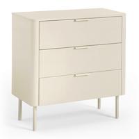 Komoda v kašmírovej farbe MDF/Práškovaný kov - kašmírová, Modern, kov/kompozitné drevo (80/85/40cm) - Bessagi Home