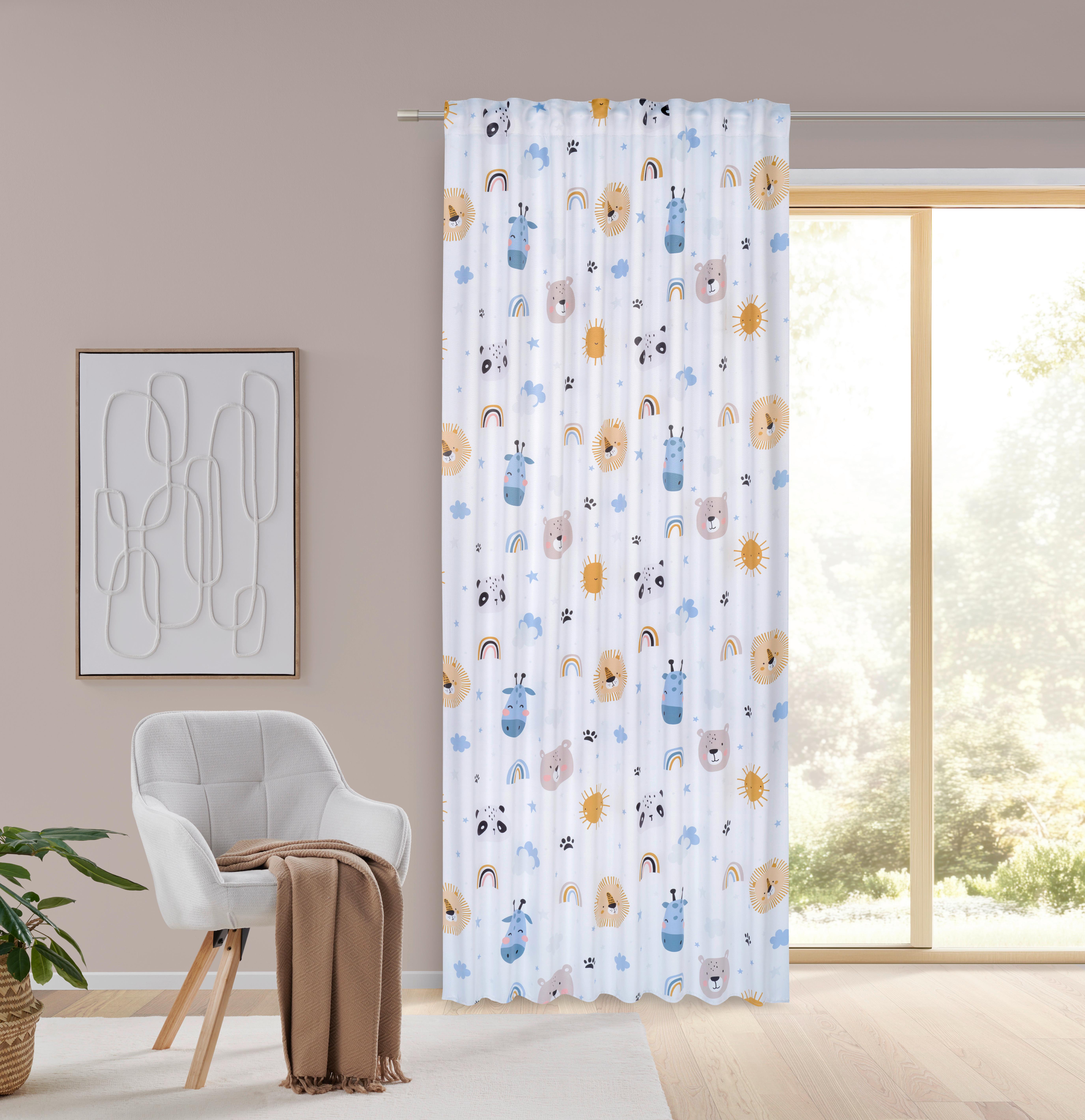 ZATEMŇOVACÍ ZÁVĚS OSCAR - bílá, Konvenční, textil (135/245cm) - Mömax