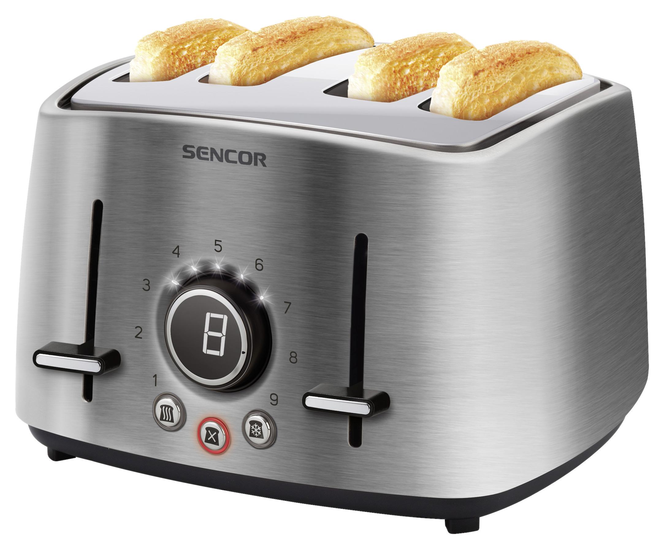 Flexibler Toaster für bis zu vier Toastscheiben