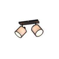 Strahler 811400232 Burton - Schwarz/Grau, Basics, Textil/Metall (32,5/19,5/18cm) - Trio Leuchten