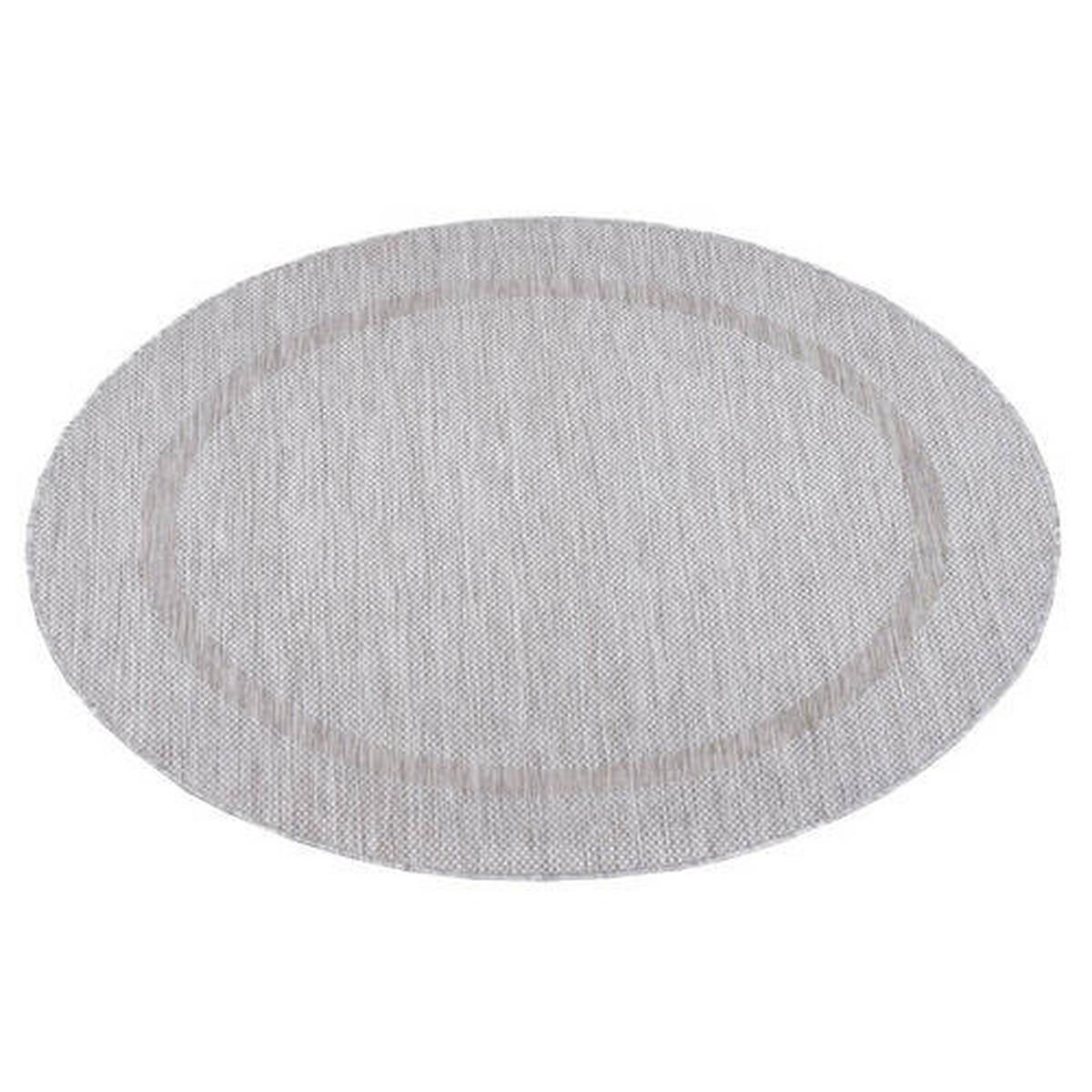 Flachwebteppich Relax - Silberfarben, Basics, Textil (120/120cm) - Novel