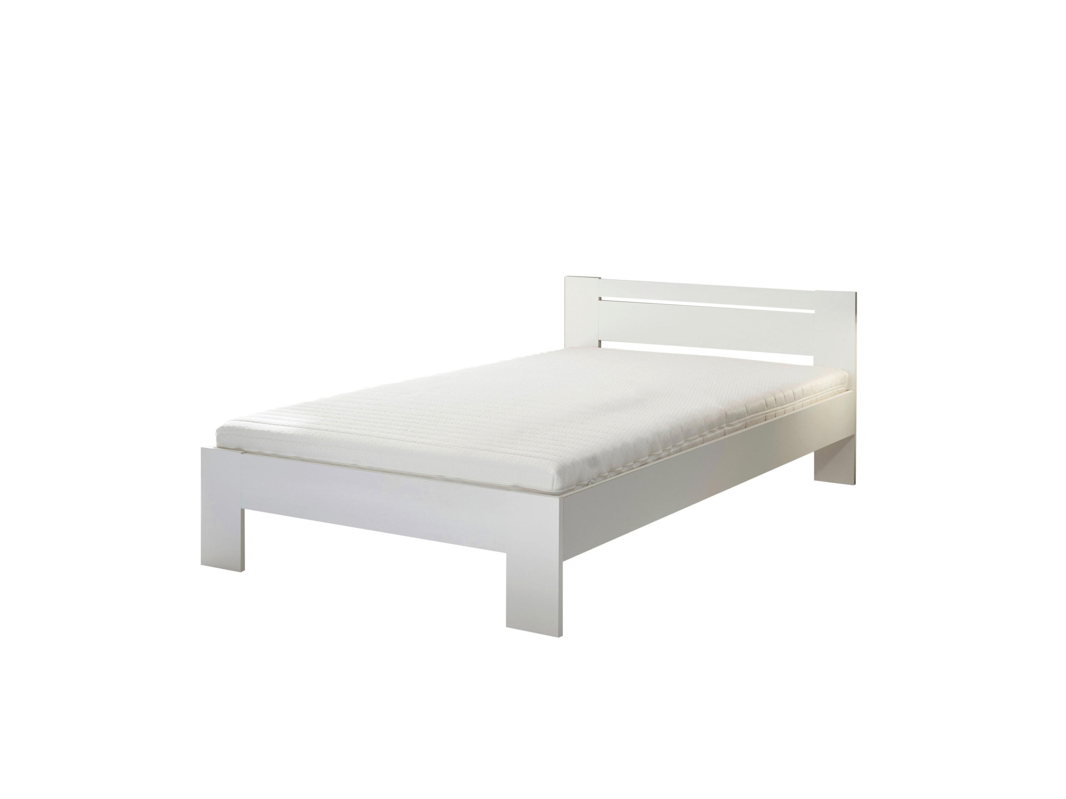 Bett Cannes 120 Weiß 120x200 - Weiß, KONVENTIONELL, Holzwerkstoff (120/200cm) - Ondega