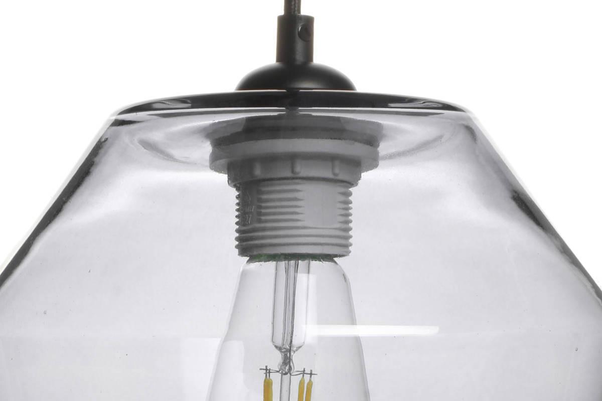 Hängeleuchte Planta H: 30 cm 1-Flammig - Grau, Trend, Glas (21/30/21cm) - Kayoom