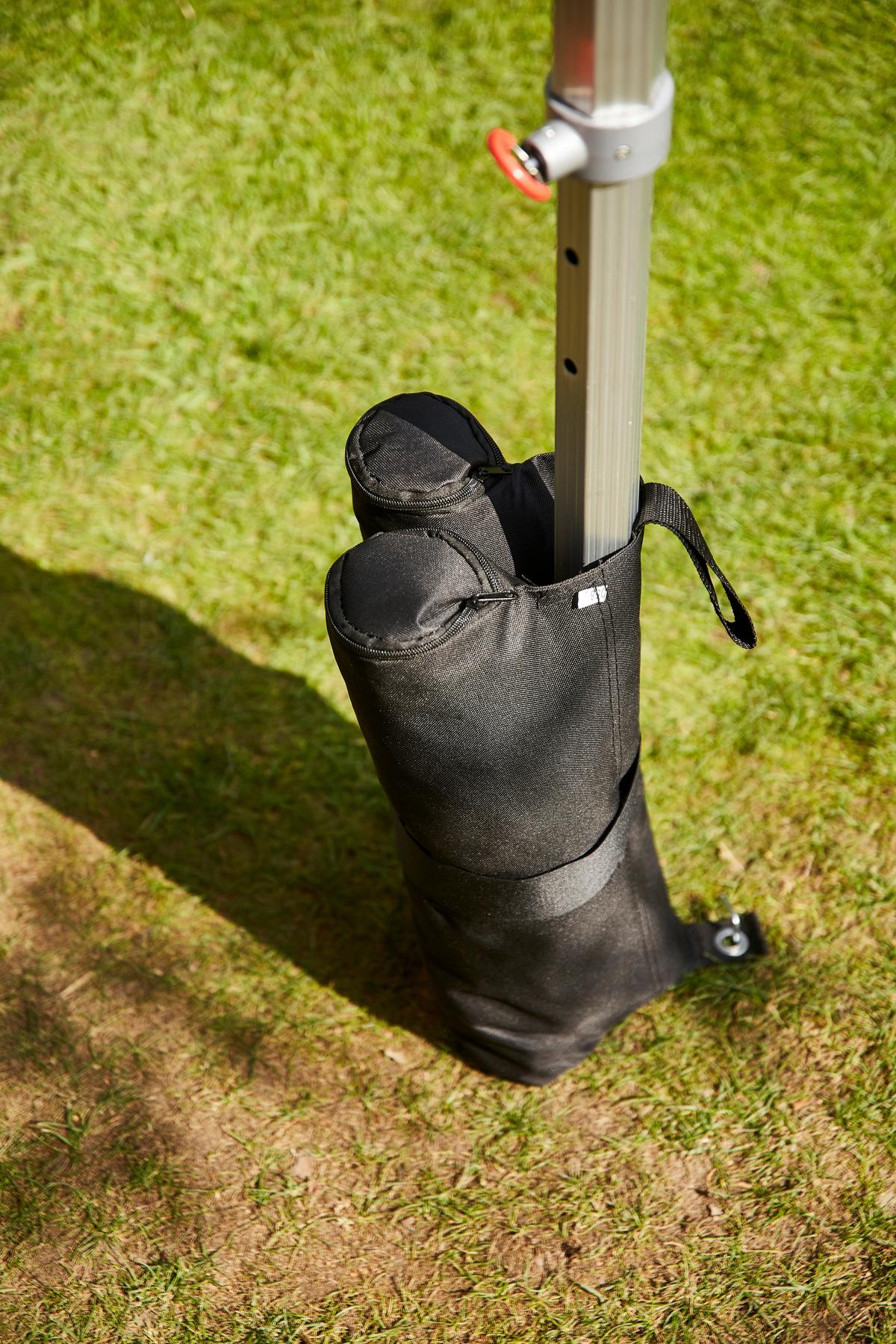 Pavillon Beschwerung Wetterfest - Schwarz, MODERN, Kunststoff (52,5/25/53cm) - Siena Garden