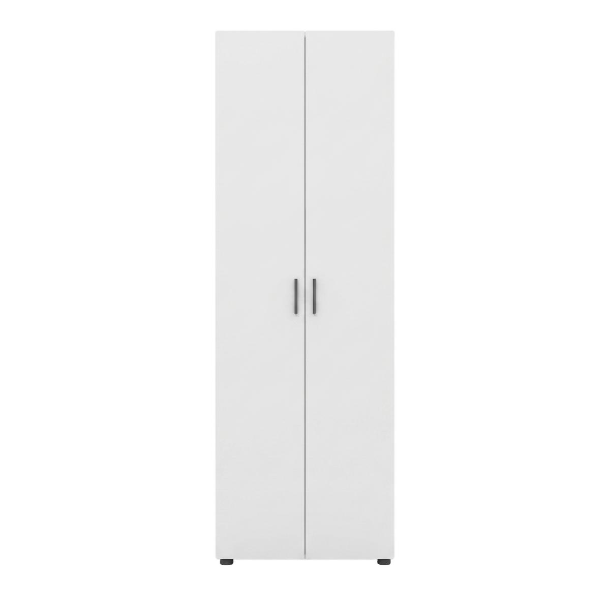Garderobenschrank Charlie Weiß B: 60cm - Weiß, KONVENTIONELL, Holzwerkstoff (60/180/33,6cm)