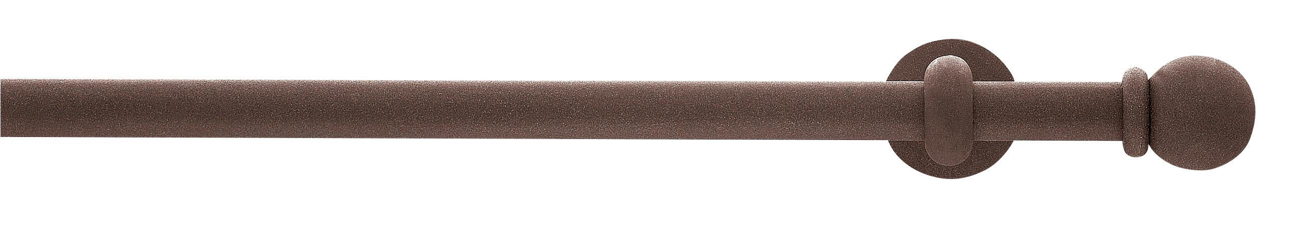 Vorhangstange Rostfarben L: 280 cm - Rostfarben, KONVENTIONELL, Metall (280cm)