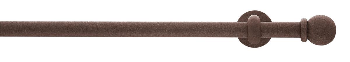 Vorhangstange Rostfarben L: 280 cm - Rostfarben, KONVENTIONELL, Metall (280cm)