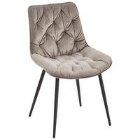 Stuhl Langford Grau B: 52 Cm - Schwarz/Grau, MODERN, Holz/Textil (52/85/59cm) - Livetastic