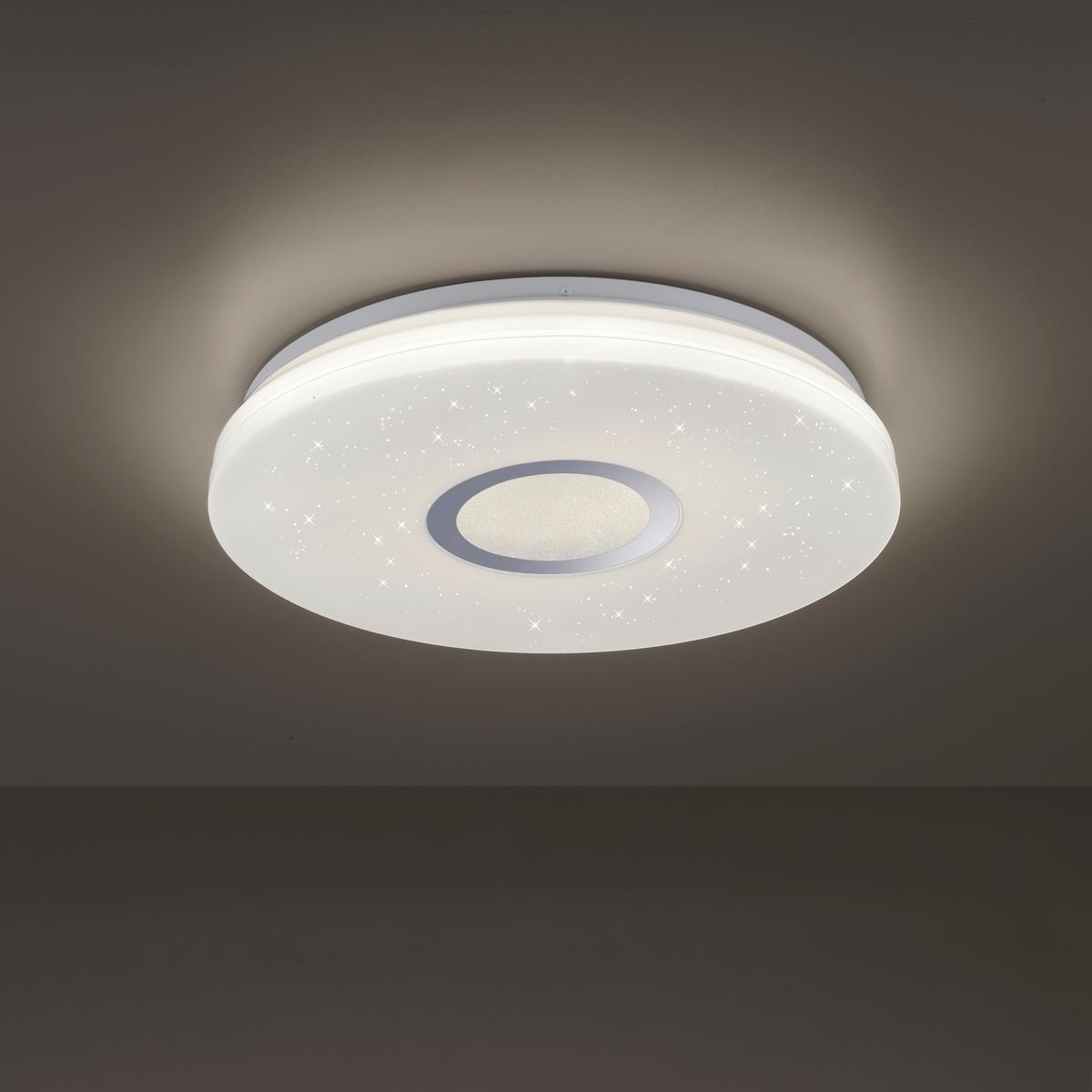 LED-Deckenleuchte Jonas Ø 41,6 cm mit Farbtemperaturwechsler - Weiß, KONVENTIONELL, Kunststoff/Metall (41,6/16cm)