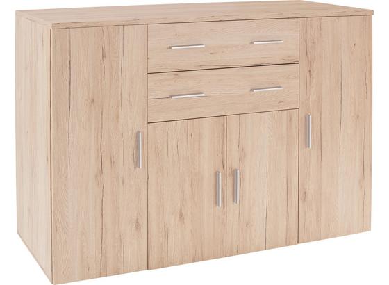 Komoda Trio - barvy dubu, Moderní, kompozitní dřevo (152/107/50cm) Komoda Trio - barvy dubu, Moderní, kompozitní dřevo (152/107/50cm)
