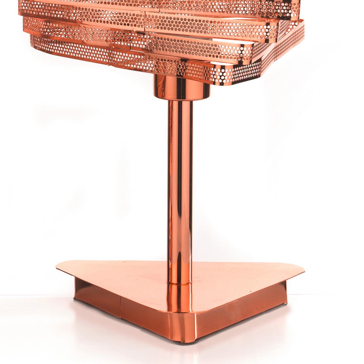Tischleuchte 4841/lgr - Kupferfarben, Design, Metall (25/40cm)