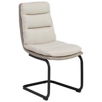 Schwingstuhl Grando - Beige/Schwarz, MODERN, Textil/Metall (45/91.5/62cm) - Livetastic